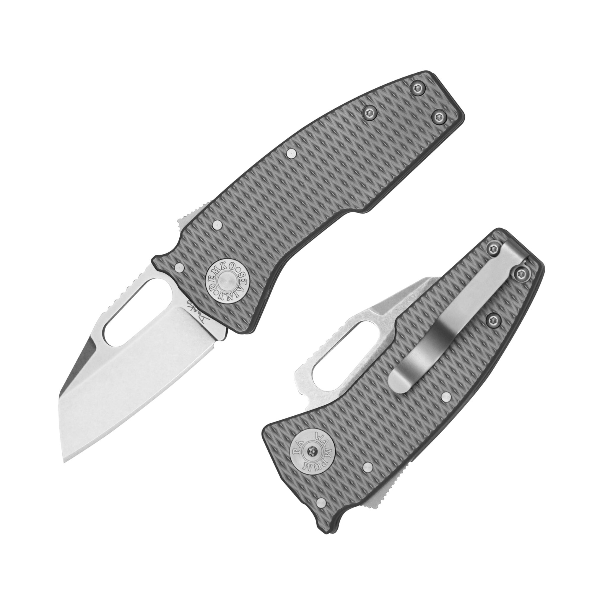 Demko Knives Nano-Shark 20CV Shark Foot Blade with Milled Titanium Handles