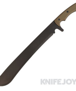 Medford Knives Machete S7 Nitride Blade with OD Green G10 Handles/ PVD Hardware/ Leather Sheath- KJ Exclusive