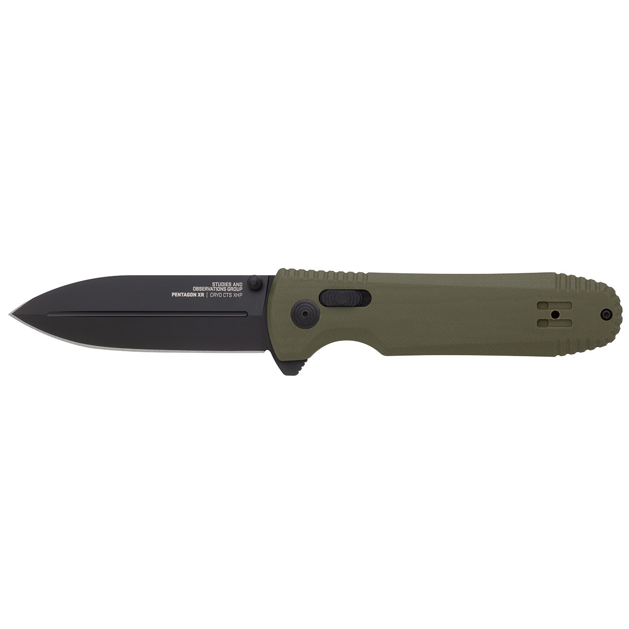 SOG 12-61-02-57 Pentagon XR- OD Green G10 Handle Folding Knife