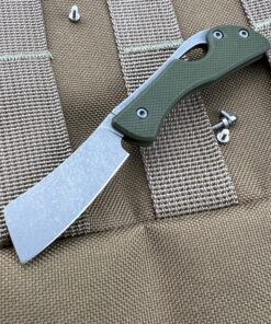 Serge Knives Production "Green" Leaf SlipJoint Bohler M390 Blade with OD Green G-10 Handles
