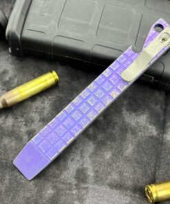 Maverick Customs 5.0" Frag Purple Anodized Titanium Pocket Pry Bar