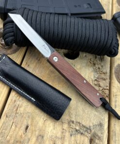 Kansei Matsuno Custom Knives F011 Small Friction Folder with Ironwood Scales