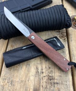 Kansei Matsuno Custom Knives F031 Friction Folder with Wood Handles
