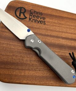 Chris Reeve Knives Large Sebenza 31 Pain Drop Point Blade with Double Blue Lugs