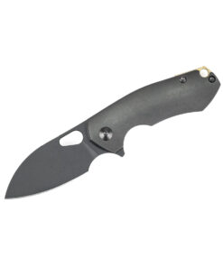 GiantMouse Knives Vox/Anso Riv Frame Lock Knife M390 PVD Blade with PVD Titanium Handles
