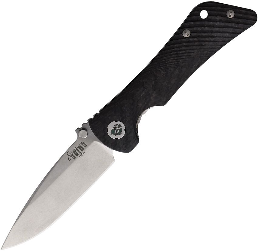 Southern Grind Spider Monkey Linerlock Drop Point Magnacut Blade with Carbon Fiber Handles