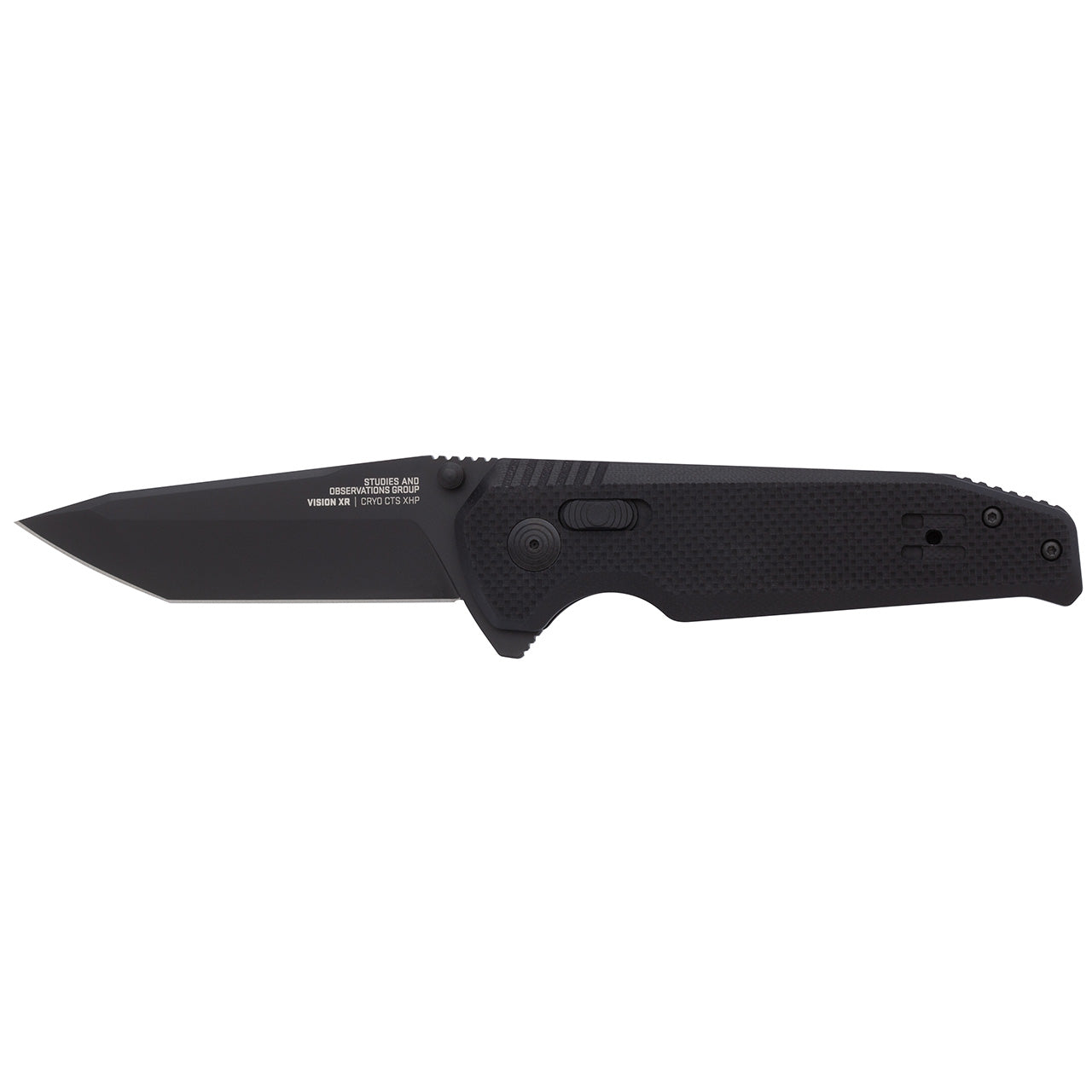 SOG 12-57-01-57 Vision XR- Black Straight Edge Flipper Knife