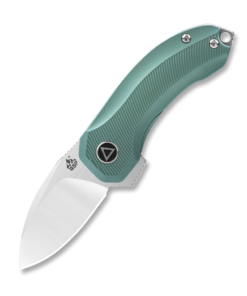 QSP Hamster QS138C Frame Lock Green Titanium Handle with 2-tone Satin Finish