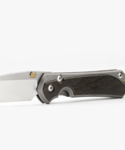 Chris Reeve Knives Large Sebenza 31 Drop Point with Bog Oak Inlays Matte Finish