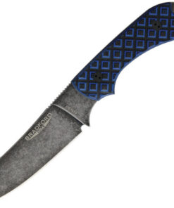 Bradford Knives BRAD3SF013N Nimbus Finish Guardian3 with Black/Blue G10 Handle
