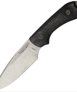 Bradford Knives BRAD3FE114AEBL Stonewash Finish Guardian3 with Carbon Fiber Handles