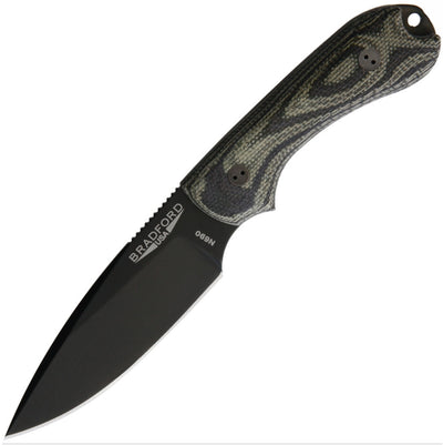 Bradford Knives BRAD3FE109B N690 DLC Blade with 3D Camo Micarta Handle