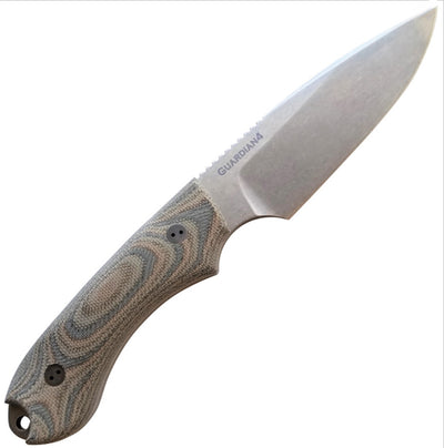 Bradford Knives BRAD4FE109 N690 Satin SW Finish Guardian4 3D Camo Micarta