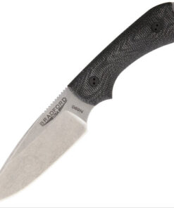 Bradford Knives BRAD3FE101N690 Guardian 3 Stonewash Finish with 3D Black Canvas Micarta
