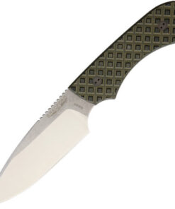 Bradford Knives BRAD4FE009 N690 SW Finish Guardian4 OD Green Textured G10 Handle