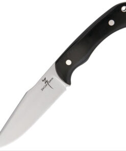 Zoe Crist Knives ZK15MBC Santa Fe Black Canvas Micarta Fixed Blade Knife
