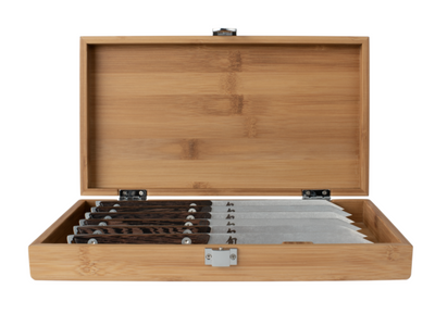 Shun Cutlery SWTS0660 Kanso 6PC Steak Knife Set with Bamboo Box