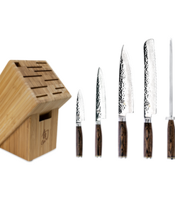 Shun Cutlery TDMS0700 Premier 7PC Essential Block Set