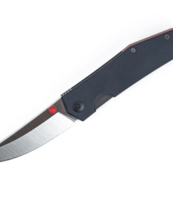 GiantMouse Knives Vox/Anso ACE Clyde Linerlock Knife Satin Blade with Black Aluminum Handles