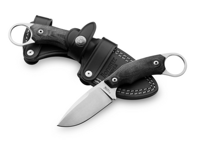 Lionsteel LSTH2GBK H2 Fixed Blade Skinner Black G10 Handles