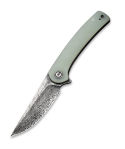 We Knife - CIVIVI MINI Asticus Liner Lock Knife Damascus with Natural G10 Handle