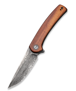 We Knife  - CIVIVI MINI Asticus Liner Lock Knife Damascus with Cuibourtia Wood Handle