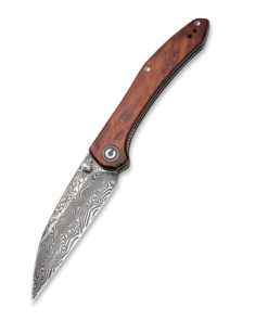 We Knife - CIVIVI Hadros Liner Lock Knife Thumb Stud with Cuibourtia Wood Handles