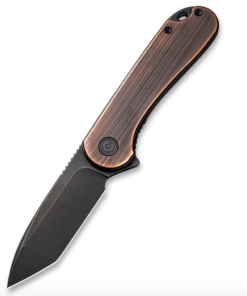 We Knife - CIVIVI Elementum Tanto Flipper with Black Hand Rubbed Copper Handles