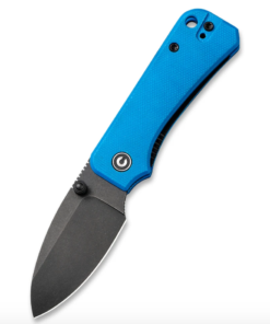 We Knife -Civivi Baby Banter Black SW Nitro-V Blade with Blue G10 Handles