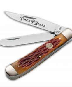 Boker Knives 110732 Traditional Trapper Pocket SlipJoint with Brown Jigged Bone