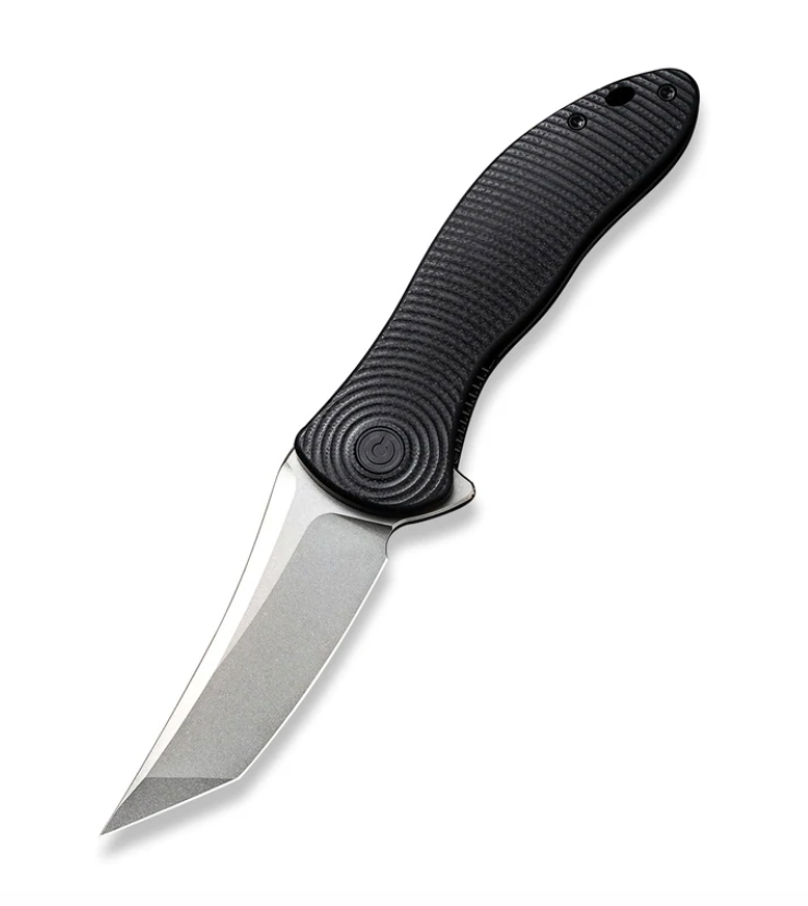 We Knife -CIVIVI Synergy3 Stonewashed Nitro-V Tanto Blade with Black G10 Handles