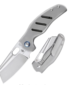 Kizer Ki4488A4 C01C Sheepdog Stonewash Blade with Frame Lock Titanium Handles