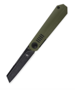 Kizer Ki3570A3 Lundquist De L'Orme Liner Lock Knife Black Blade with Green G10