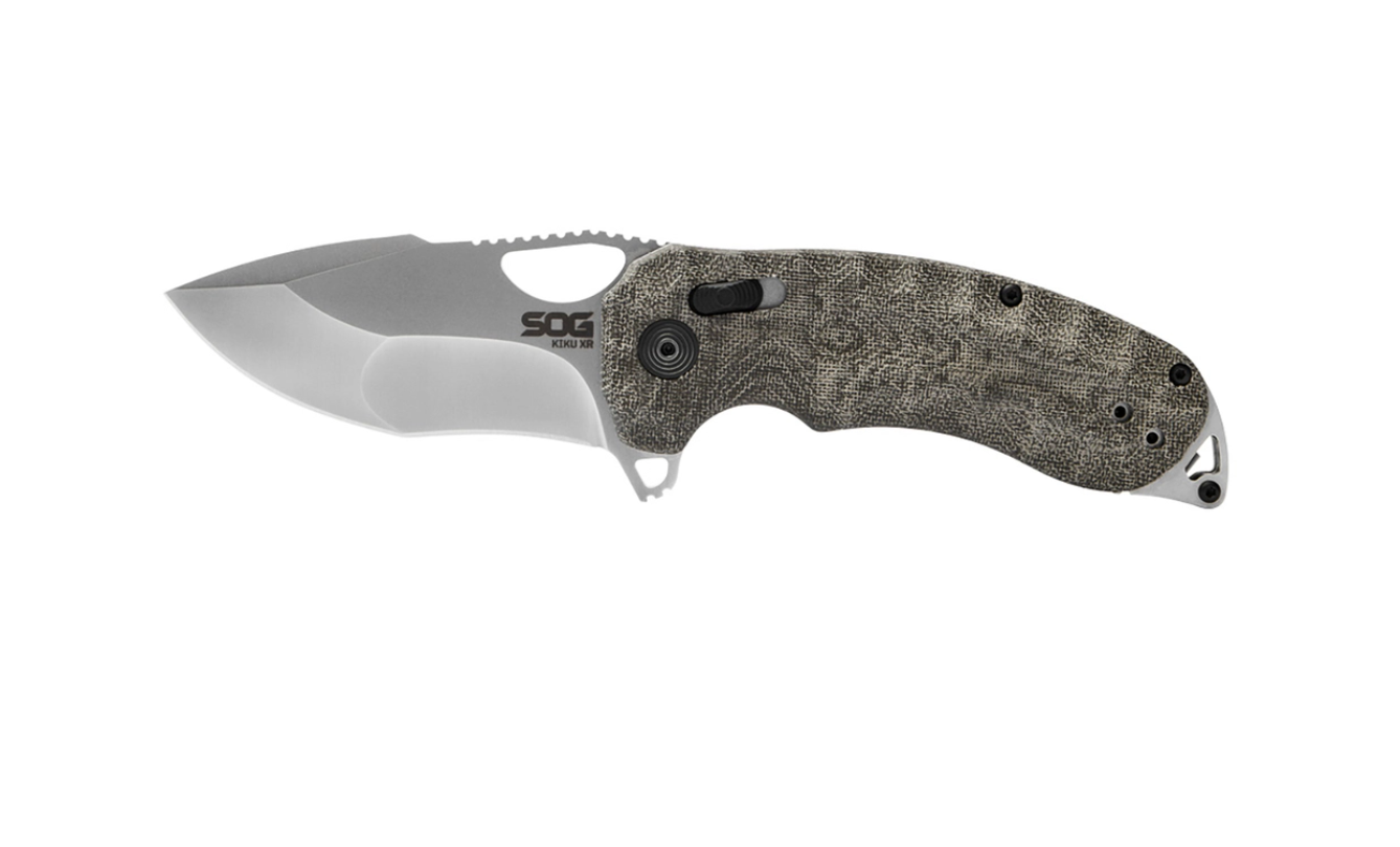 SOG 12-27-01-57 Kiku XR Natural Linen Micarta Knife