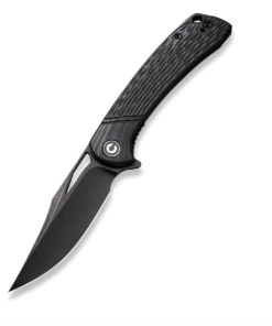 We Knife -CIVIVI Dogma Liner Lock Knife Black G10 with Black Stonewashed D2 Blade