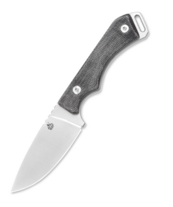 QSP Workaholic QS124-B Fixed Blade Black Micarta Handle with Satin Finish Bohler N690 Blade