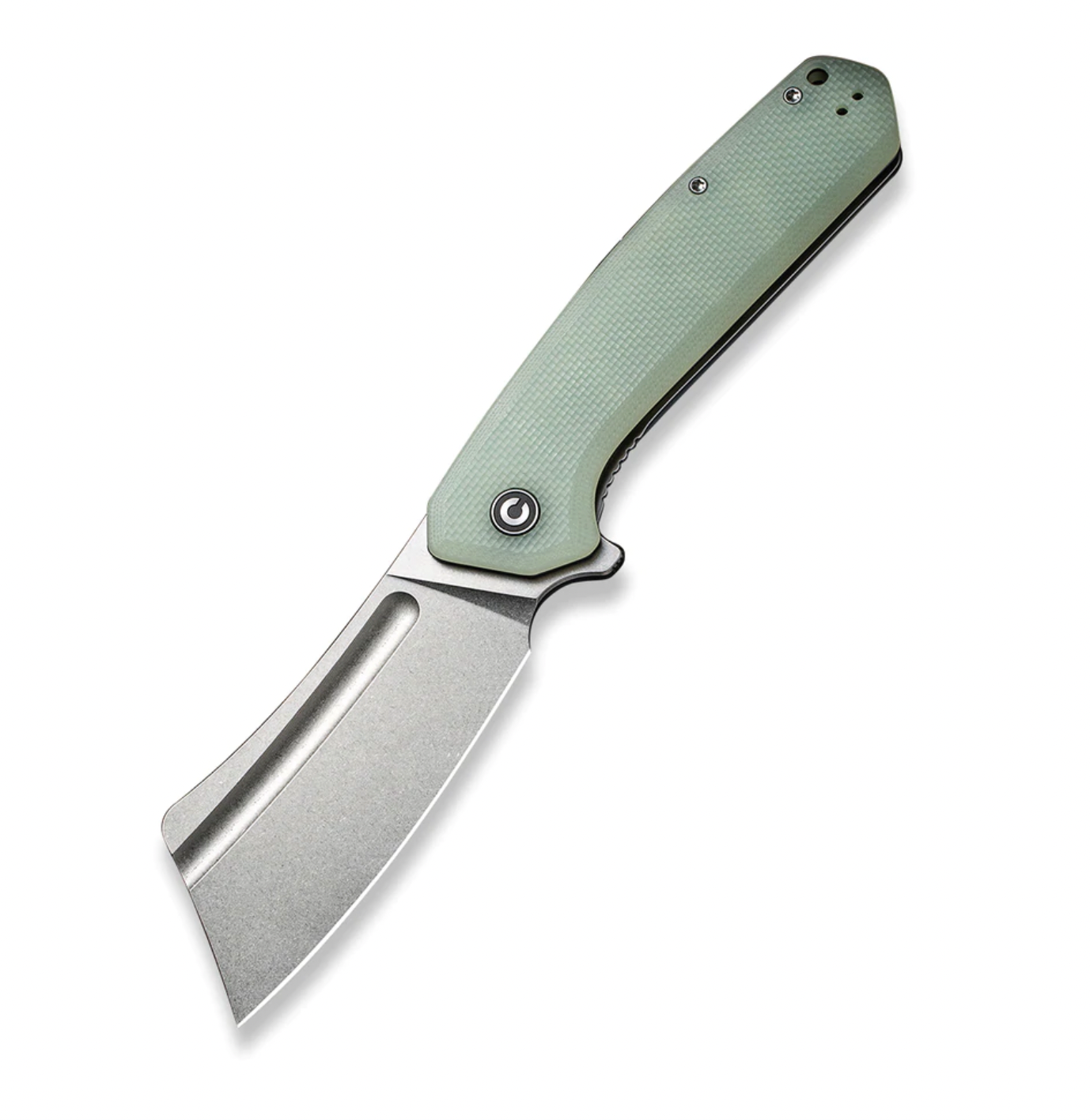 We Knife - CIVIVI Bullmastiff Liner Lock Natural Coarse G10 with Stonewashed Blade