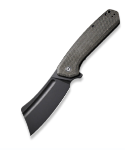 We Knife - CIVIVI Bullmastiff Liner Lock Dark Green Micarta with Black Stonewashed Blade