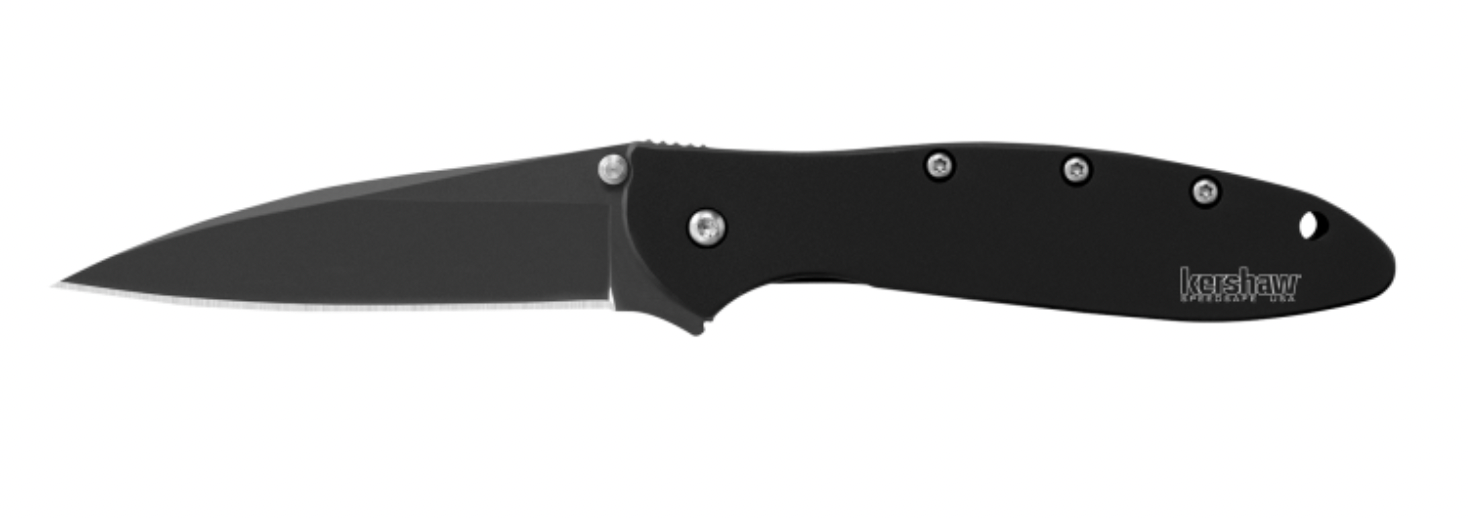 Kershaw 1660CKT Ken Onion Black- Cerakote Coated Leek Assisted Flipper Knife