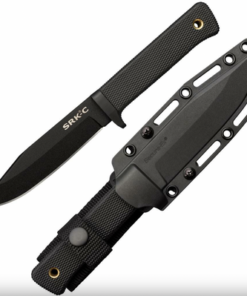 Cold Steel CS-49LCKD SRK Compact SK-5 Fixed Stonewashed Blade with Kray-Ex Handles