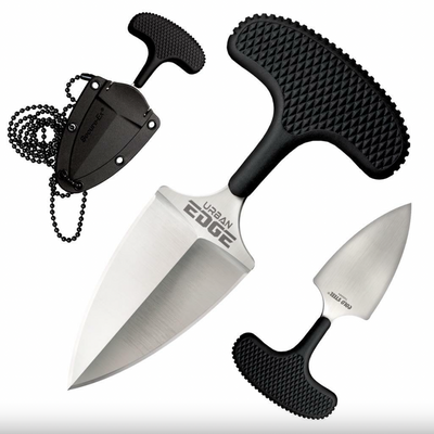 Cold Steel CS-43XL Urban Edge Fixed Plain Blade with Kray-Ex Grip Handles