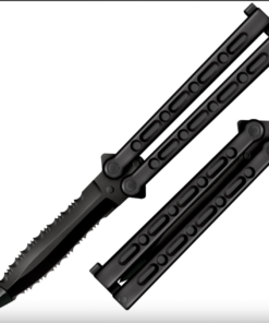 Cold Steel CS-92EAA FGX Balisong Knife Double Serrated Griv-Ex Blade and Handles