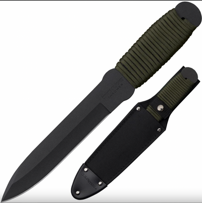 Cold Steel CS-80TFTC True Flight Thrower Fixed Blade with Paracord Wrap Handle