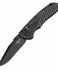 Hogue Knives HOGK24276 Deka ABLE Lock™ Clip Point Black Cerakote Finish Black G10/Cross Hatch Texture Frame