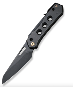 We Knife- 21031-2 Vision R Superlock Folding Knife Black Stonewash Reverse Tanto Blade with Black Stonewash Titanium Handles