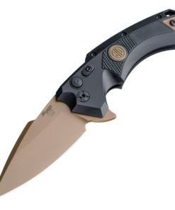 Sig Knives SIG36570 X5 Emperor Scorpion Flipper Spear Point Blade/ FDE PVD Finish, Matte Black Aluminum Frame & Solid Black G10 Inserts