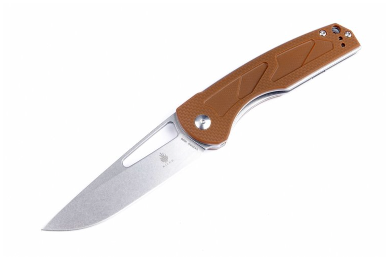Kizer V4004N2 Yukon Vanguard Brown G10 Folder Knife