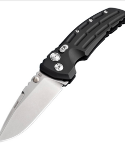 Hogue Knives HOGK34150 EX-01 Drop Point Tumbled Finish Matte Black Aluminum Frame
