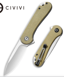 We Knife - CIVIVI Elementum Liner Lock Olive Micarta Handle SATIN Finish