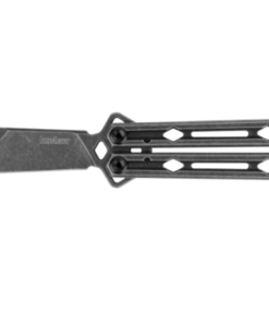 Kershaw 5150BW Lucha Balisong Butterfly Knife BlackWashed Stainless Steel Handles